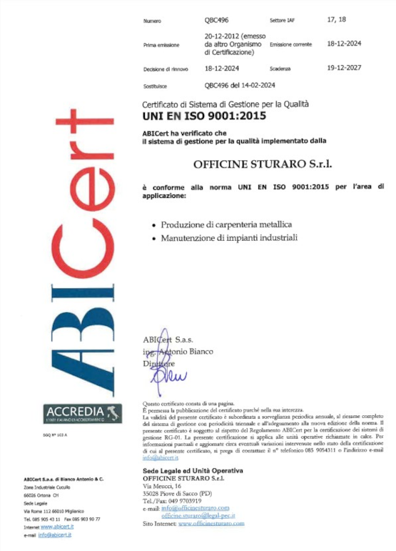 UNI EN ISO 9001